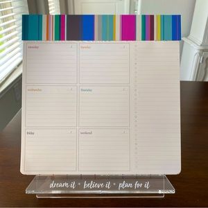 Erin Condren Weekly Schedule Pad, striped